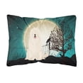 thumbnail image 1 of Carolines Treasures BB2214PW1216 Halloween Scary South Russian Sheepdog Canvas Fabric Decorative Pillow, 12H x16W,, 1 of 3