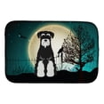 thumbnail image 1 of Halloween Scary Standard Schnauzer Salt and Pepper Dish Drying Mat, 1 of 3
