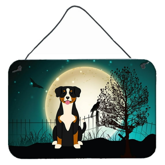 Carolines Treasures BB2228DS812 Halloween Scary Entlebucher Wall or Door Hanging Prints  8x12 multicolor