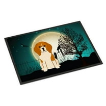 Carolines Treasures BB2230JMAT Halloween Scary Beagle Tricolor Indoor or Outdoor Mat, 24 x 0.25 x 36 in.