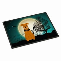Carolines Treasures BB2231MAT Halloween Scary Airedale Indoor or Outdoor Mat, 18 x 0.25 x 27 in.