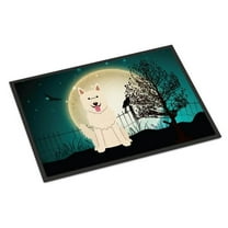 Carolines Treasures BB2235JMAT Halloween Scary White German Shepherd Indoor or Outdoor Mat, 24 x 0.25 x 36 in.