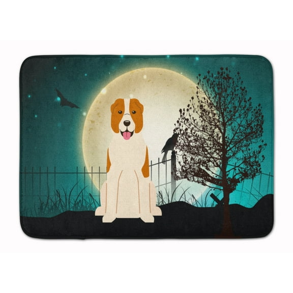 Carolines Treasures BB2239RUG Halloween Central Asian Shepherd Dog Machine Washable Memory Foam Mat