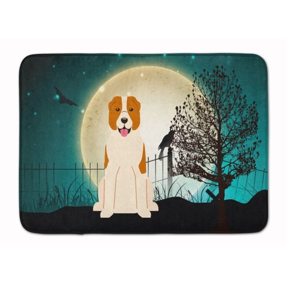 Halloween Central Asian Shepherd Dog Machine Washable Memory Foam Mat