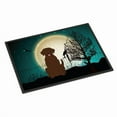 thumbnail image 1 of Carolines Treasures BB2246JMAT Halloween Scary Chocolate Labrador Indoor or Outdoor Mat, 24 x 0.25 x 36 in., 1 of 4