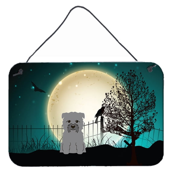 Carolines Treasures BB2249DS812 Halloween Scary Glen of Imal Grey Wall or Door Hanging Prints 8x12 multicolor