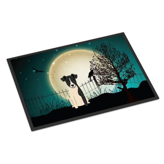 Carolines Treasures BB2288JMAT Halloween Scary Smooth Fox Terrier Indoor or Outdoor Mat, 24 x 0.25 x 36 in.