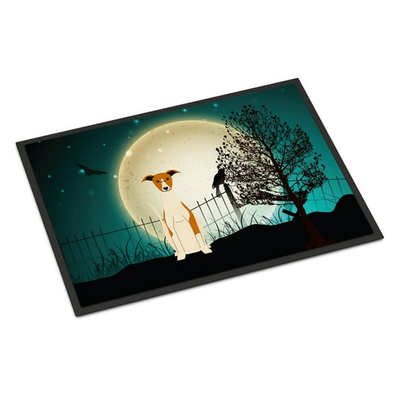Carolines Treasures BB2289MAT Halloween Scary Whippet Indoor or Outdoor Mat, 18 x 0.25 x 27 in.