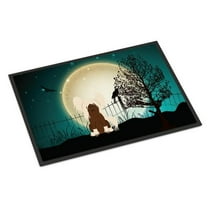 Carolines Treasures BB2303JMAT Halloween Scary Chinese Crested Cream Indoor or Outdoor Mat, 24 x 0.25 x 36 in.