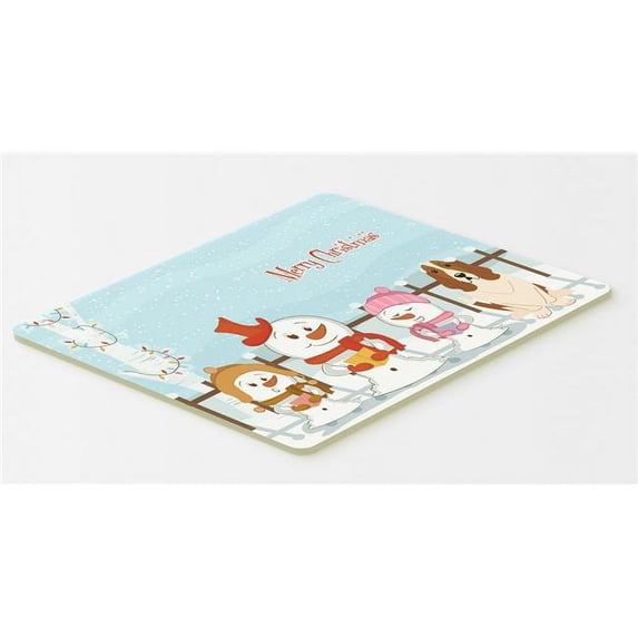Carolines Treasures BB2352CMT Merry Christmas Carolers Basset Hound Kitchen or Bath Mat, 20 x 30