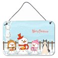 thumbnail image 1 of Carolines Treasures BB2356DS812 Merry Christmas Carolers West Siberian Laika Spitz Wall or Door Hanging Prints  8x12, 1 of 1