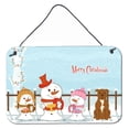 thumbnail image 1 of Carolines Treasures BB2378DS812 Merry Christmas Carolers Staffordshire Bull Terrier Brown Wall or Door Hanging Prints, 1 of 1