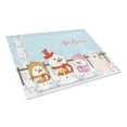 thumbnail image 1 of Carolines Treasures BB2414LCB Merry Christmas Carolers Great Pyrenese Glass Cutting Board Large, 12H x 16W, multicolor, 1 of 2
