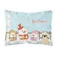 thumbnail image 1 of Carolines Treasures BB2437PW1216 Merry Christmas Carolers Pekingese Cream Canvas Fabric Decorative Pillow, 12H x16W,, 1 of 3
