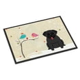 thumbnail image 1 of Carolines Treasures BB2478JMAT Christmas Presents Between Friends Pug Black Indoor or Outdoor Mat, 24 x 0.25 x 36 in., 1 of 2