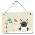 thumbnail image 1 of Carolines Treasures BB2484DS812 Christmas Presents between Friends French Bulldog Black White Wall or Door Hanging, 1 of 1