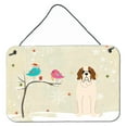 thumbnail image 1 of Carolines Treasures BB2507DS812 Christmas Presents between Friends Saint Bernard Wall or Door Hanging Prints  8x12, 1 of 1