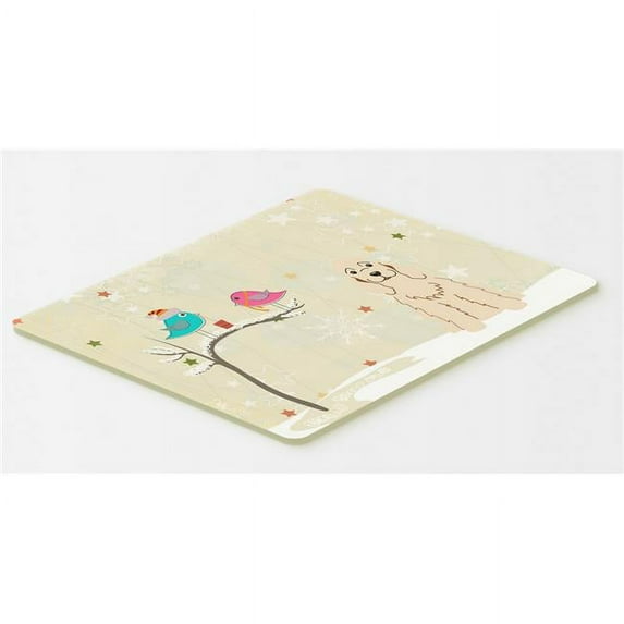 Carolines Treasures BB2566CMT Christmas Presents Between Friends Cocker Spaniel Buff Kitchen or Bath Mat, 20 x 30