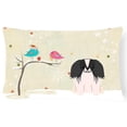 thumbnail image 1 of Carolines Treasures BB2577PW1216 Christmas Presents between Friends Pekingese - Black and White Canvas Fabric Decorative, 1 of 3