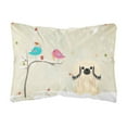 thumbnail image 1 of Carolines Treasures BB2578PW1216 Christmas Presents between Friends Pekingese - Cream Canvas Fabric Decorative Pillow,, 1 of 3