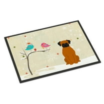 Carolines Treasures BB2587JMAT Christmas Presents Between Friends Fawn Boxer Indoor or Outdoor Mat, 24 x 0.25 x 36 in.