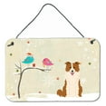 thumbnail image 1 of Carolines Treasures BB2591DS812 Christmas Presents between Friends Border Collie Red White Wall or Door Hanging Prints, 1 of 1