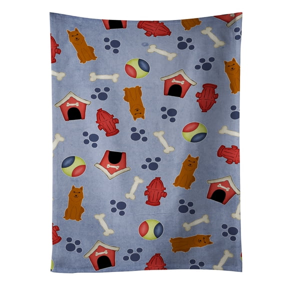 Carolines Treasures BB2635KTWL Dog House Collection Karelian Bear Dog Kitchen Towel 15 X 28" multicolor