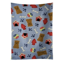 Carolines Treasures BB2673KTWL Dog House Collection Glen of Imal Tan Kitchen Towel 15 X 28" multicolor