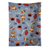 Carolines Treasures BB2713KTWL Dog House Collection Corgi Kitchen Towel 15 X 28" multicolor