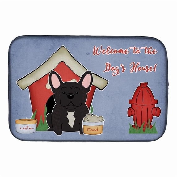 Dog House Collection French Bulldog Brindle Dish Drying Mat