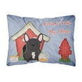 thumbnail image 1 of Carolines Treasures BB2763PW1216 Dog House Collection French Bulldog Brindle Canvas Fabric Decorative Pillow  12H x16W, 1 of 3