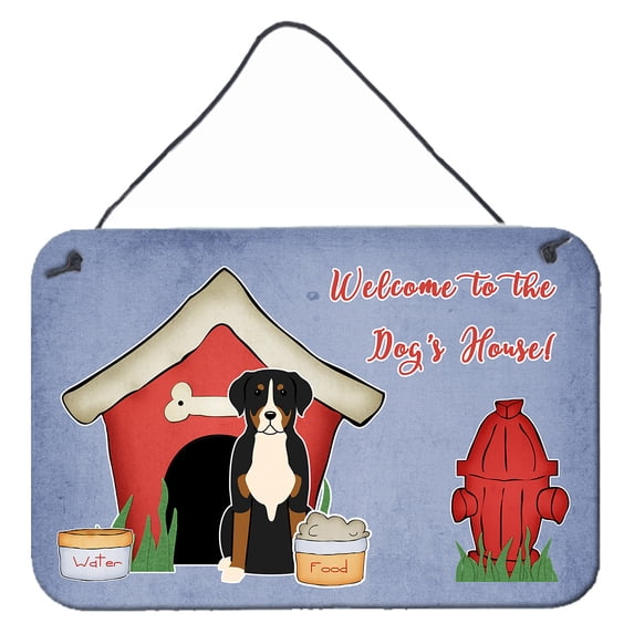 Carolines Treasures BB2791DS812 Dog House Collection Greater Swiss Mountain Dog Wall or Door Hanging Prints 8x12