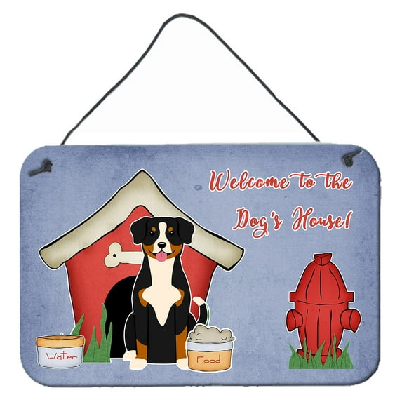 Carolines Treasures BB2792DS812 Dog House Collection Entlebucher Wall or Door Hanging Prints 8x12 multicolor