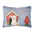 thumbnail image 1 of Carolines Treasures BB2796PW1216 Dog House Collection Westie Canvas Fabric Decorative Pillow  12H x16W multicolor, 1 of 3