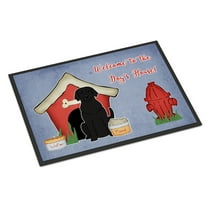 Carolines Treasures BB2811MAT Dog House Collection Black Labrador Indoor or Outdoor Mat, 18 x 0.25 x 27 in.