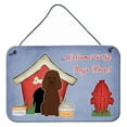 thumbnail image 1 of Carolines Treasures BB2817DS812 Dog House Collection Irish Water Spaniel Wall or Door Hanging Prints  8x12 multicolor, 1 of 1