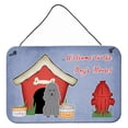 thumbnail image 1 of Carolines Treasures BB2822DS812 Dog House Collection Poodle Silver Wall or Door Hanging Prints  8x12 multicolor, 1 of 1