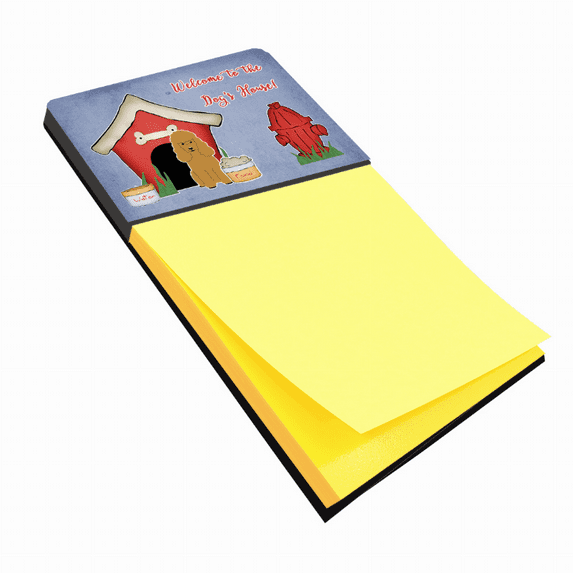 Carolines Treasures BB2823SN Dog House Collection Poodle Tan Sticky Note Holder