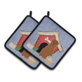 thumbnail image 1 of Carolines Treasures BB2827PTHD Dog House Collection Dogue de Bourdeaux Pair of Pot Holders , 7.5HX7.5W, multicolor, 1 of 3