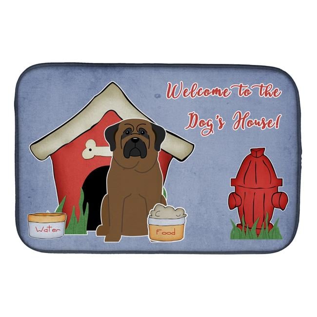 Carolines Treasures BB2838DDM Dog House Collection Bullmastiff Dish Drying Mat