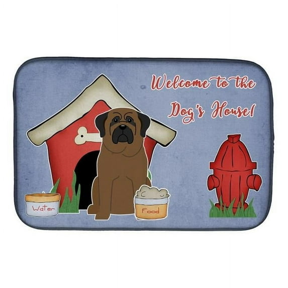 Dog House Collection Bullmastiff Dish Drying Mat