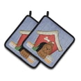thumbnail image 1 of Carolines Treasures BB2840PTHD Dog House Collection Shih Tzu Silver Chocolate Pair of Pot Holders , 7.5HX7.5W,, 1 of 3