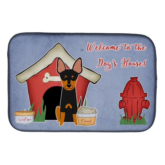Dog House Collection English Toy Terrier Dish Drying Mat