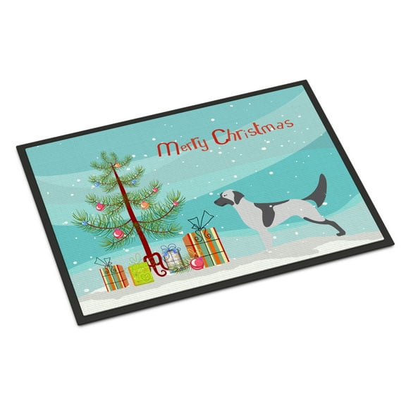 Carolines Treasures BB2899MAT English Setter Merry Christmas Tree Door Mat Indoor Rug or Outdoor Welcome Mat 18x27