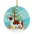 thumbnail image 1 of Carolines Treasures BB2918CO1 Welsh Springer Spaniel Merry Christmas Tree Ceramic Ornament 3 in multicolor, 1 of 3
