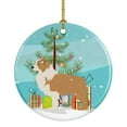 thumbnail image 1 of Carolines Treasures BB2940CO1 Red Border Collie Merry Christmas Tree Ceramic Ornament, 1 of 2