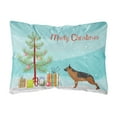 thumbnail image 1 of Carolines Treasures BB2942PW1216 German Shepherd Merry Christmas Tree Canvas Fabric Decorative Pillow, 12H x16W,, 1 of 3