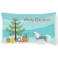 thumbnail image 1 of Carolines Treasures BB2961PW1216 Chinese Crested Merry Christmas Tree Canvas Fabric Decorative Pillow, 12H x16W,, 1 of 3