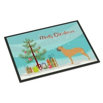 Carolines Treasures BB2989JMAT Bullmastiff Merry Christmas Tree Door Mat Indoor Rug or Outdoor Welcome Mat 24x36 Doormat