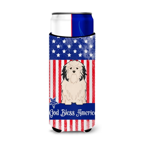 Carolines Treasures Patriotic USALowchen Michelob Ultra Hugger for Slim Cans